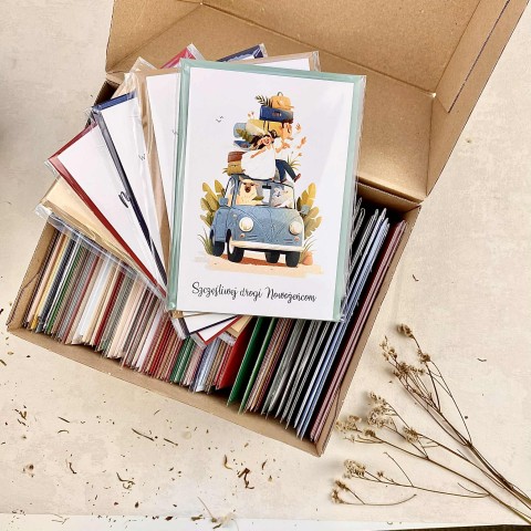 Kartki okolicznościowe hurt -25szt różnych kart